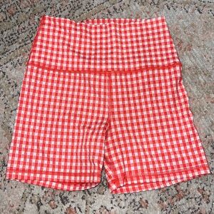 Aerie Gingham Biker Shorts